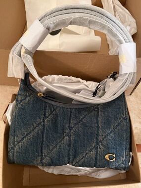 Coach Juliet Shoulder Bag 25
In Regenerative Cotton Denim With Quilting